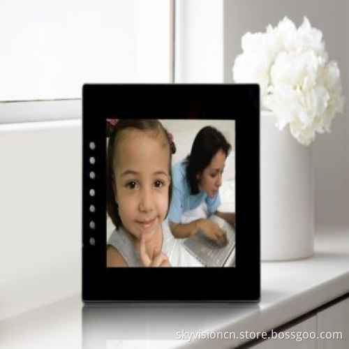 Super Thin 8-inch Digital Picture Frame, SD Card Lock Function with Front Button